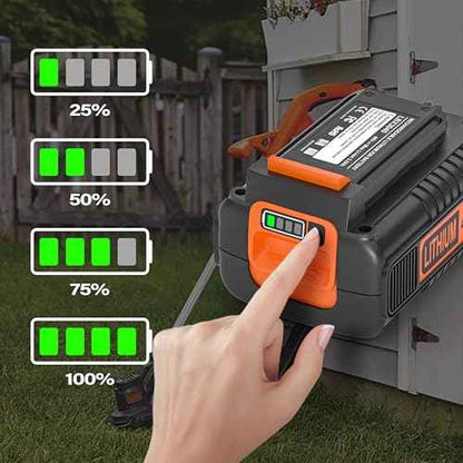40V Replacement for Black and Decker 40V Lithium Battery LBX2040 LBX2540 LBXR36 LBXR2036 LBX1540 LST136 LST540 with LCS40 LCS36 Black and Decker 3.5Ah Battery Charger