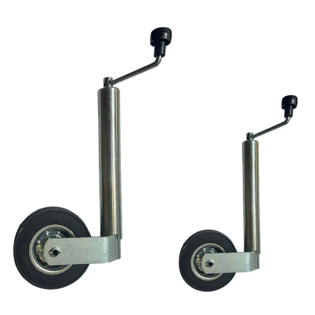 JRS Farm Parts 900 lb Single Wheel Trailer Jack, 17.5" Adjustable Lift Travel | Heavy Duty Bolt-On Tongue Jack for Boat, RV, Camper & Utility Trailers