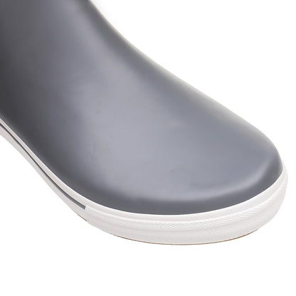 WTW Womens Rain Boots Deck Boots for Men - Lightweight Waterproof Rubber Fishing Rain Shoes with High Traction for Gardening Camping