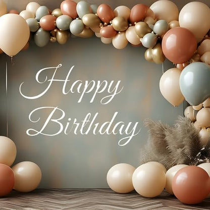Happy Birthday Sign for Backdrop Decal Sign, White Happy Birthday Party Sticker, Large Wall Decoration Arch Background Sticker Happy Birthday Stickers