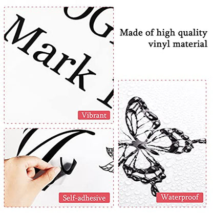 Mr. and Mrs. Wall Decals Peel and Stick Wedding Sayings Art Lettering Stickers Romantic Wedding Anniversary Decor Living Room Bedroom Home Decorations