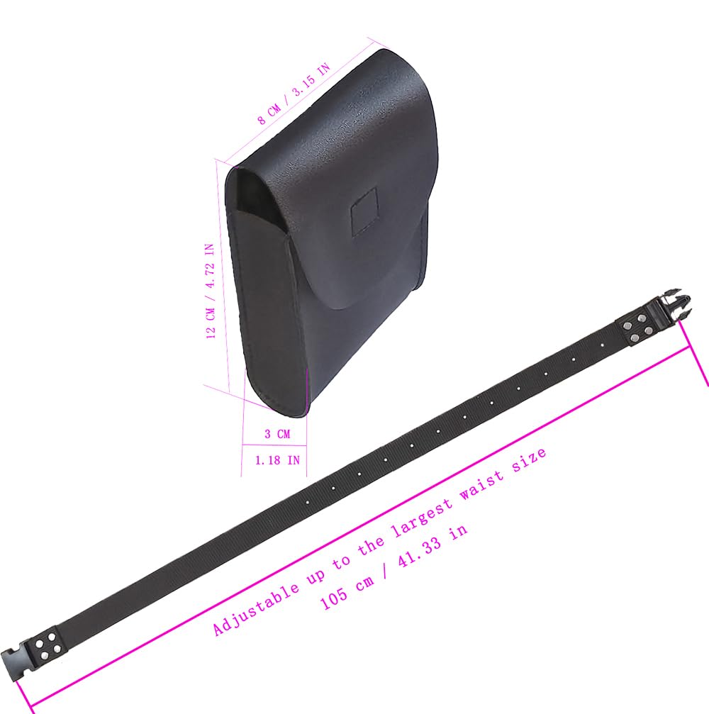 Halloween Costume Belt Adjustable for Cosplay Accessory Black