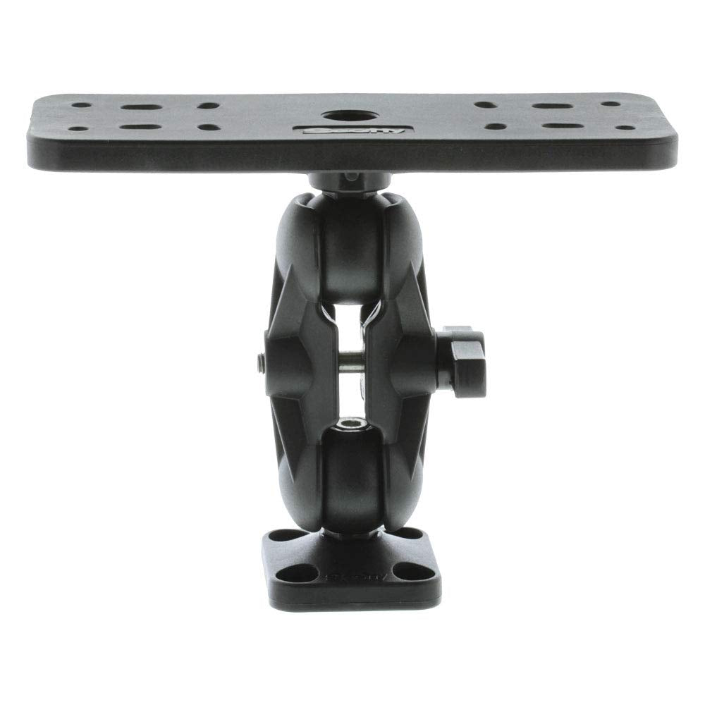 Scotty 0163 Ball-Mount Fish Finder and Universal Mounting Plate , Black , Large