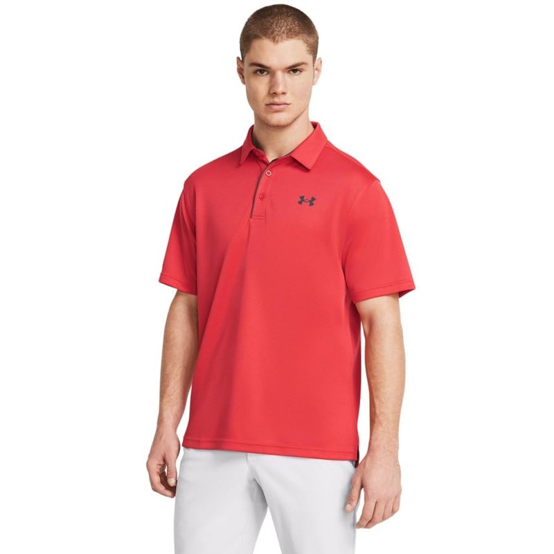 Under Armour Men's Tech Golf Polo, (814) Red Solstice / / Pitch Gray, 3X-Large