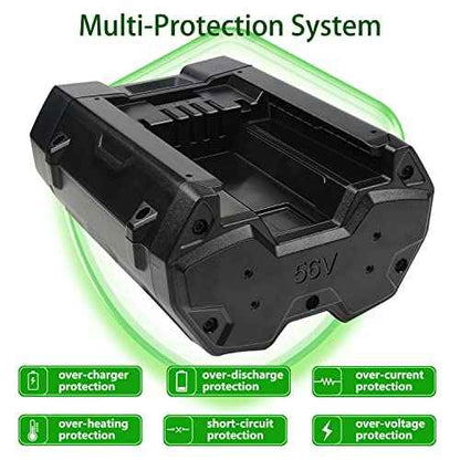 DTK Replacement for EGO 56V Battery BA2800 BA4200 BA1400 Compatible with 56 Volt Power Tools Batteries 5.3Ah