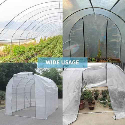 Heavy Duty Clear Tarp 16x20FT, UV Resistant, Waterproof Greenhouse Tarps with Grommets for Garden,Outdoor,Yard (10 mil)
