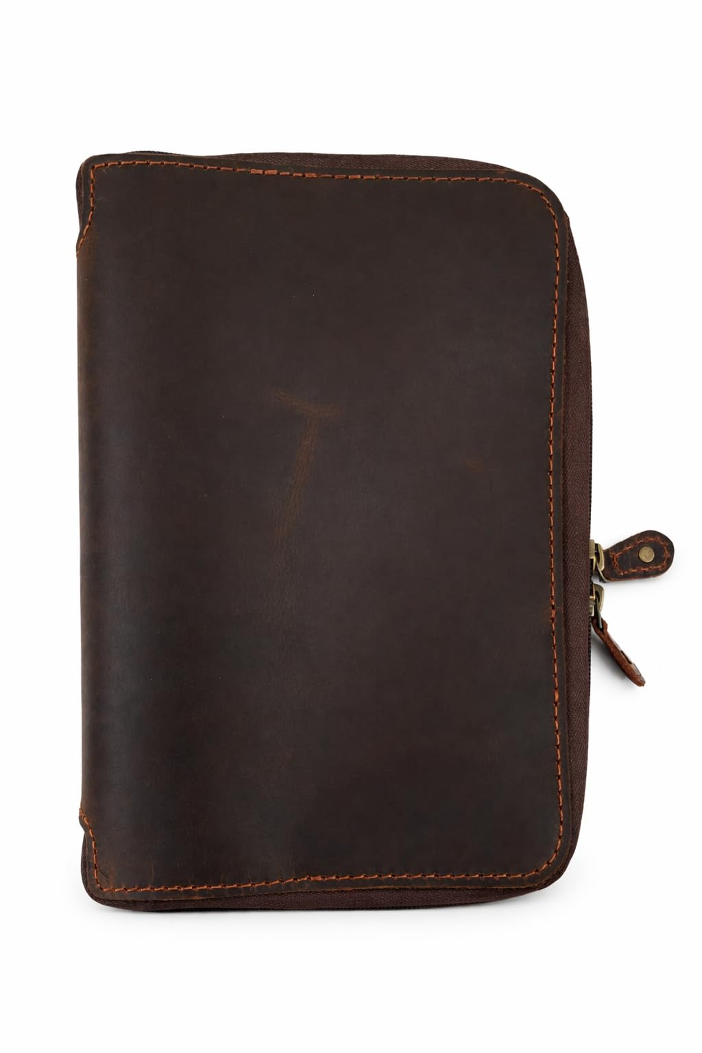 PavinCrafter XL Leather Journal Cover with Zipper & Card Holder – Refillable Full Grain Leather Notebook Cover for 7.0 x 9.8 Inches, Sketchbook 7.5 x 9.75 Inches & B5 – Compatible with Large Journals, Planners & Writing Pads