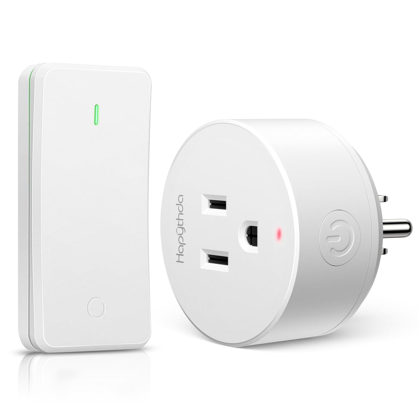 Remote Control Outlet, Buckle Design Removable Wireless Wall Mounted Light Switch, 300 ft 15A 1500W, No Wiring Electrical Remote Outlet for Appliance