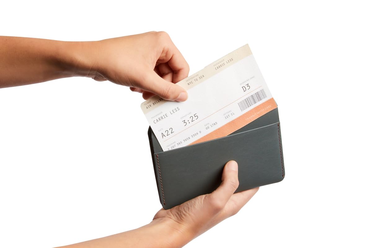 Bellroy Passport Cover (slimline travel wallet/pouch with card slots and space for cash plus travel documents) - Everglade