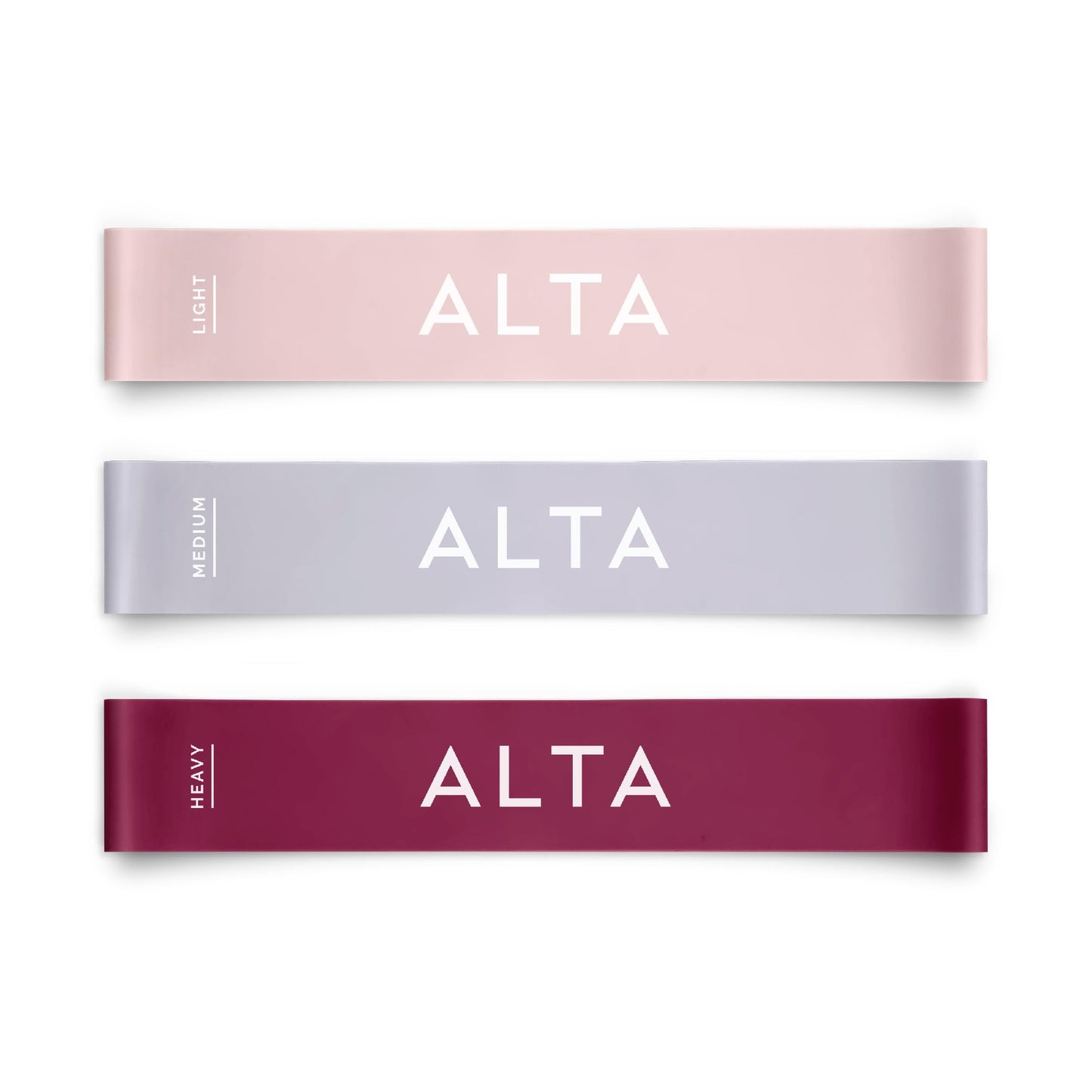ALTA Mini Loop Bands for Exercise - Premium Durable Latex - Small Resistance Bands for Women, Booty Bands for Working Out, Leg Stretch Loops for Physical Therapy, Pilates Exercise Mini Bands Set