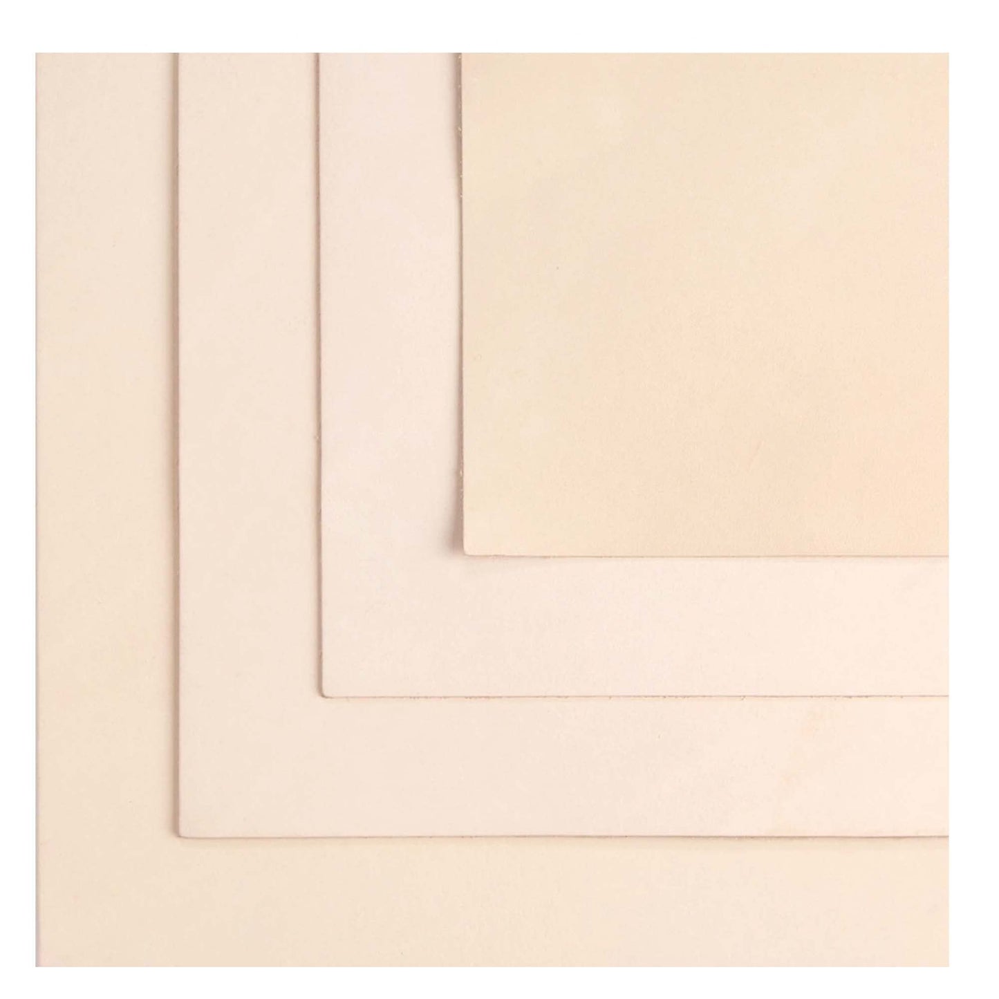 ELW 7-8 oz.(3-3.2 mm) Thickness Pre-Cut Square 2 PCS 12"x24", Tooling Leather Vegetable Tanned Full Grain Leather - Cowhide Leathercraft for Holsters Knife Sheaths Coasters Molding Emboss Stamp Cases