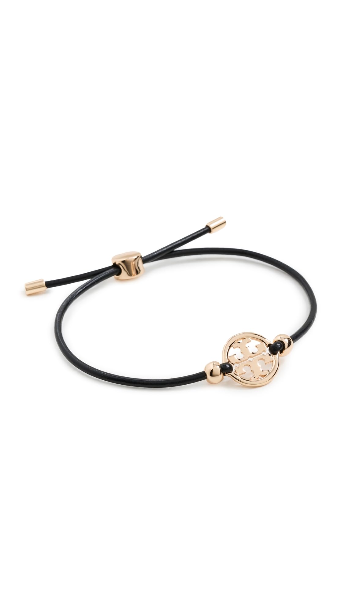 Tory Burch Women's Miller Slider Bracelet, Tory Gold/Black, One Size