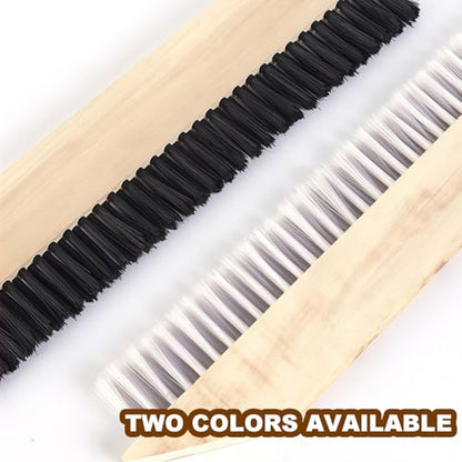 30cm Large Paint Brush Polypropylene Cloth Waterproof Construction Professional Brushes Hand Broom for Floor Wall Worktop (Black)
