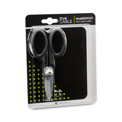 TRUE CABLE Kevlar Shear Scissors, 5.50", Industrial Grade High Carbon Steel, Fiber Optic Cable Cutter for Kevlar, Dyneema, Technora, Carbon Fiber, Fiberglass