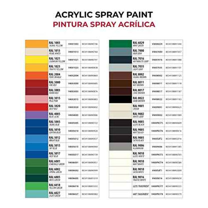Ambro-Sol V4006018 Multi-Purpose Acrylic Spray Paint, Vibrant Paint for indoor and outdoor, Suitable for Multiple Surfaces, NET WT. 10.40 OZ. 400ml, Recyclable Tin Plate Spray Can, Yellow Green