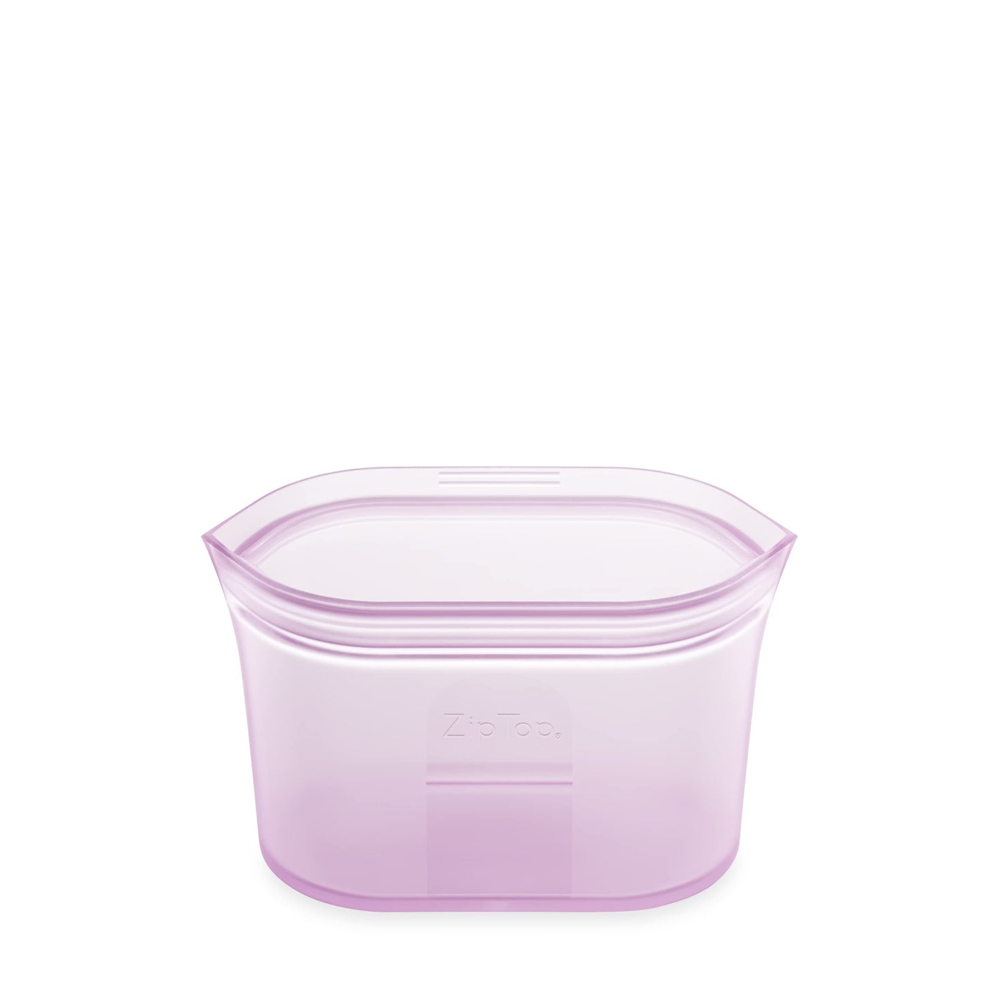 Zip Top Reusable Food Storage Bags | Medium Dish [Frost] | Silicone Meal Prep Container | Microwave, Dishwasher and Freezer Safe | Made in the USA