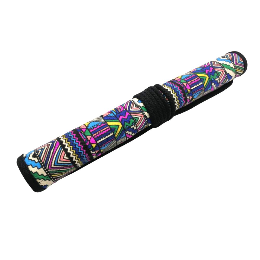 Funny live Paint Brush Holder Art Supplies, Artist Brush Holder & Storage Organizer Roll-Up Case Bag, Protect Acrylic Oil Watercolor Paintbrushes (Bohemian 20 Slot Pockets)