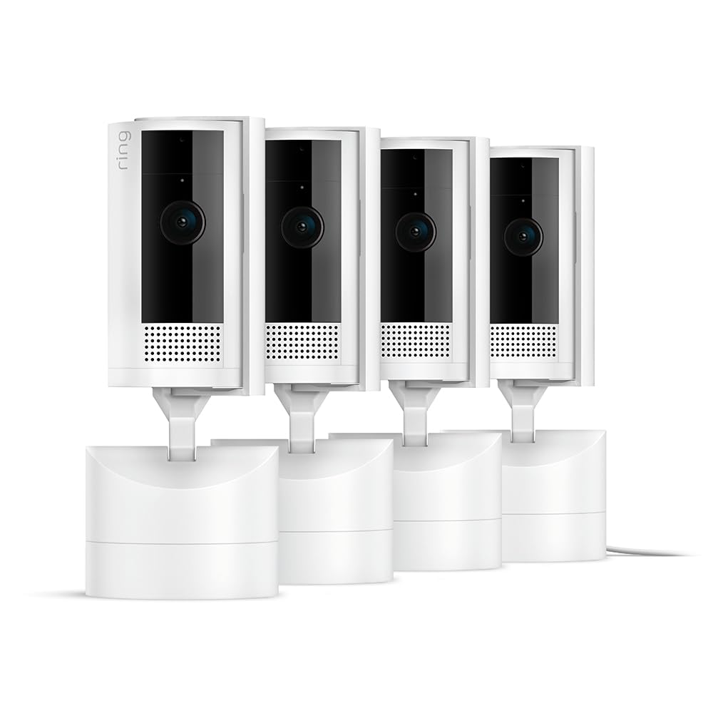 Ring Pan-Tilt Indoor Cam | See all around your home or business with 360° pan coverage, HD video, plus Two-Way Talk (2024 release) | White