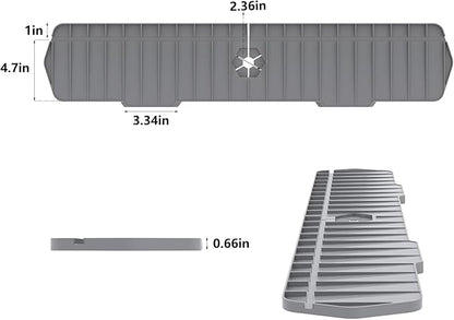 Kitchen Sink Splash Guard 29.7 X 5.7 In, Large Size Kitchen Sink Splash Guard