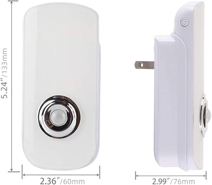 3-in-1 LED Night Light with Motion Sensor & Flashlight, Rechargeable Emergency Light, Auto Sensing Portable Wall Mount - White