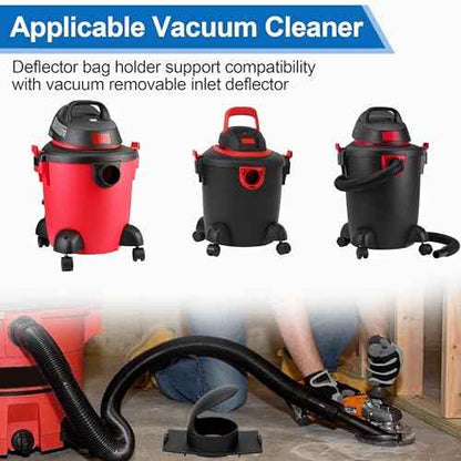 7413197 Vacuum Inlet Deflector Asembly for Shop-Vac Wet/Dry Vacuums, Vacuum Dust Bags Holder Dirt Deflector Replacement Part (Black)