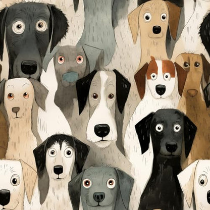 Peel and Stick Wallpaper Dog Removable Wallpaper Shiplap Brown Self Adhesive Contact Paper for Home Bedroom Stick On Wall Decor 17.3in x 9.8ft