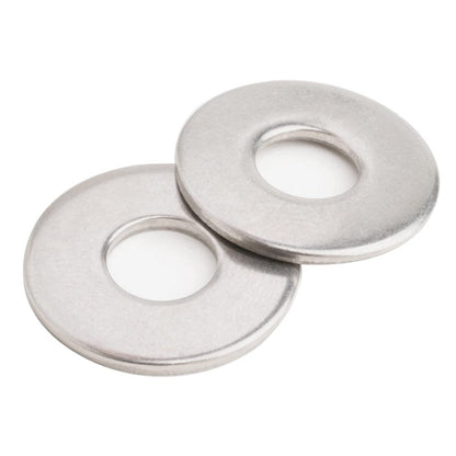 Instockbolts M6 x 12mm OD Flat Washer, 18-8 (304) Stainless Steel Washers Flat, 150PCS