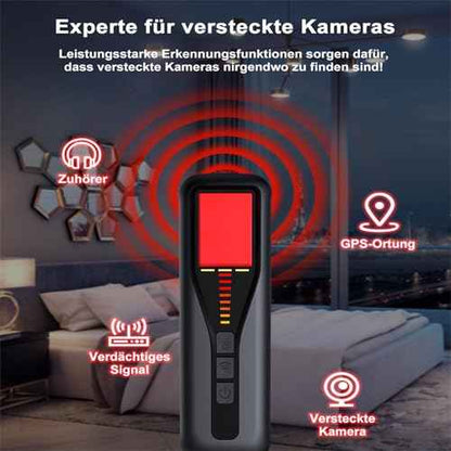 Hidden Camera Detector for Travel 2025 Upgraded Spy Camera Finder, Wireless Signal Scanner for Office/ Car/ Bathroom/ Hotel. Features 5 Sensitivity Levels, 4 Detection Modes and 25 Hour Battery Life