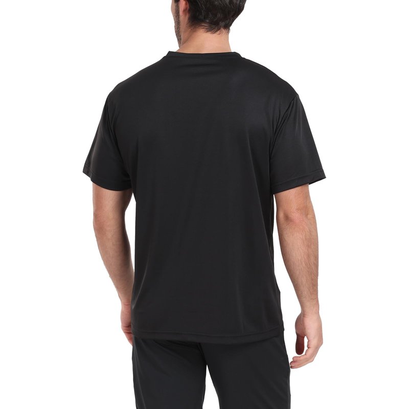 HovSiyla 5 Pack Workout Shirts for Men Athletic Running Gym Quick Dry Short Sleeve Performance Moisture Wicking T Shirt-Black-M