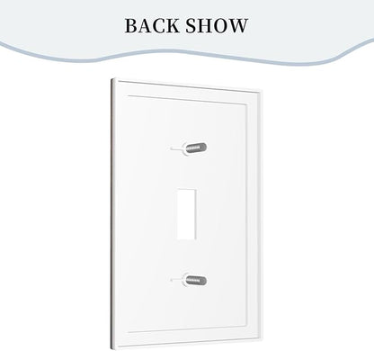 Decorative Art Light Switch Covers Nautical Rustic Star Emblem Single Toggle Wall Plate Decorative Switchcover Electrical Switchplate for Home Decor