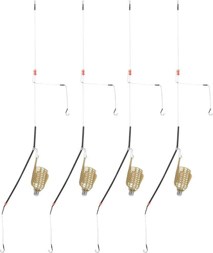 Fishing Lure Cage Bait Trap - Lightweight 4-Piece Feeder for Carp Fishing Tackle | 30g