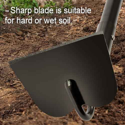 Hoe Garden Tool, Heavy Duty Garden Hoe for Weeding, Metal Garden Hoe with Long Handle, 58 Inches