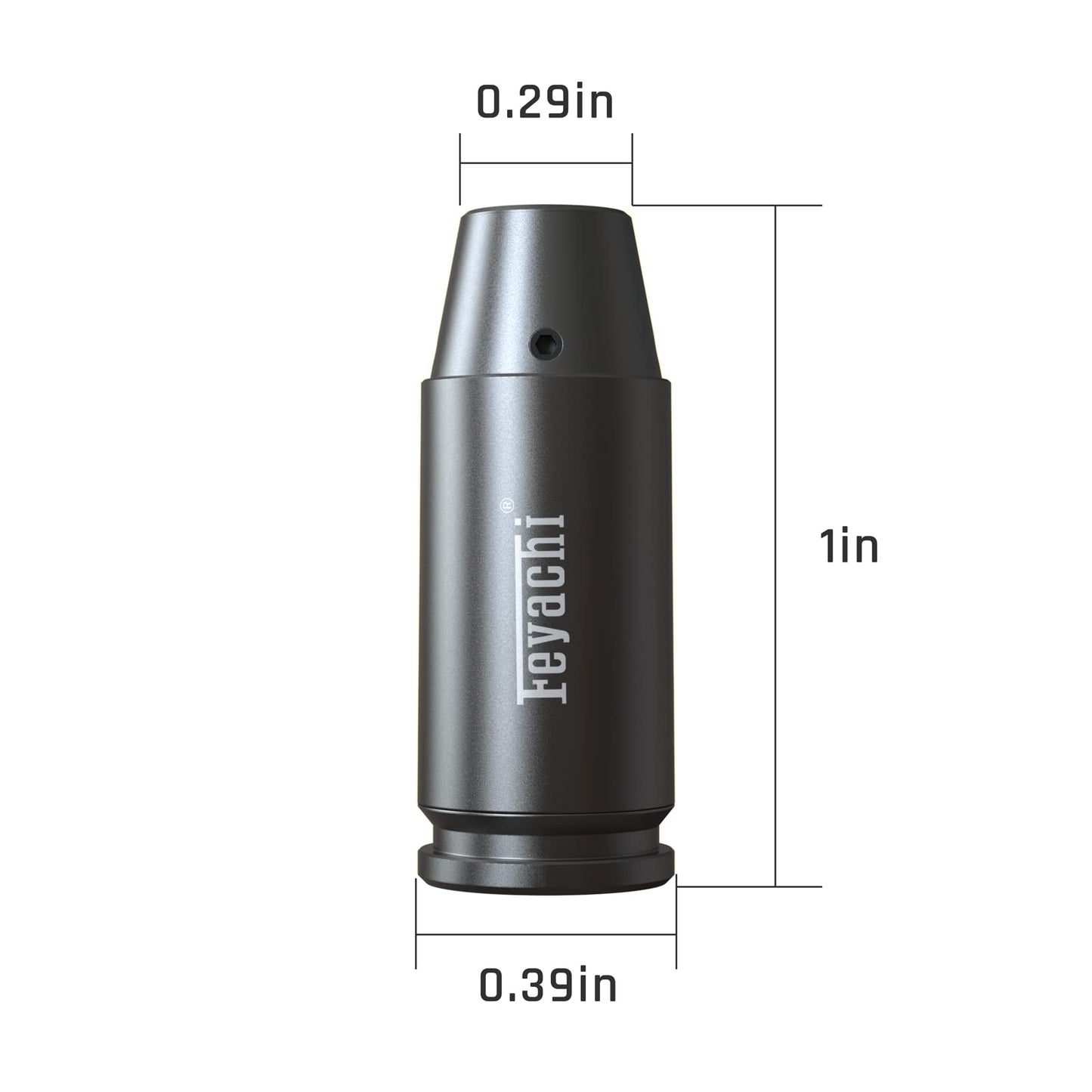 Feyachi Bore Sight 9mm Red Laser Zeroing Boresighter with 3 Sets of Batteries(Grey)