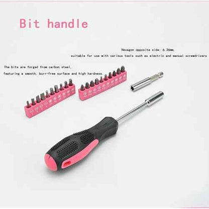 39-Piece Hardware Combination Tool Set, Carbon Steel Manual Toolbox