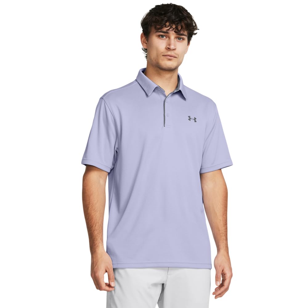 Under Armour Men's Tech Golf Polo, (539) Celeste / / Pitch Gray, 3X-Large Tall