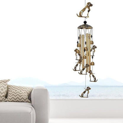 Outdoor Dog Wind Chimes Decor, Mobile Blessing Wind Bells Decorate, Sympathy Wind Catcher, Memorial Gifts for Mom, Grandma, Woman (Housewarming/Outside/Indoor/Home/Room/Porch/Yard/Garden Decoration)