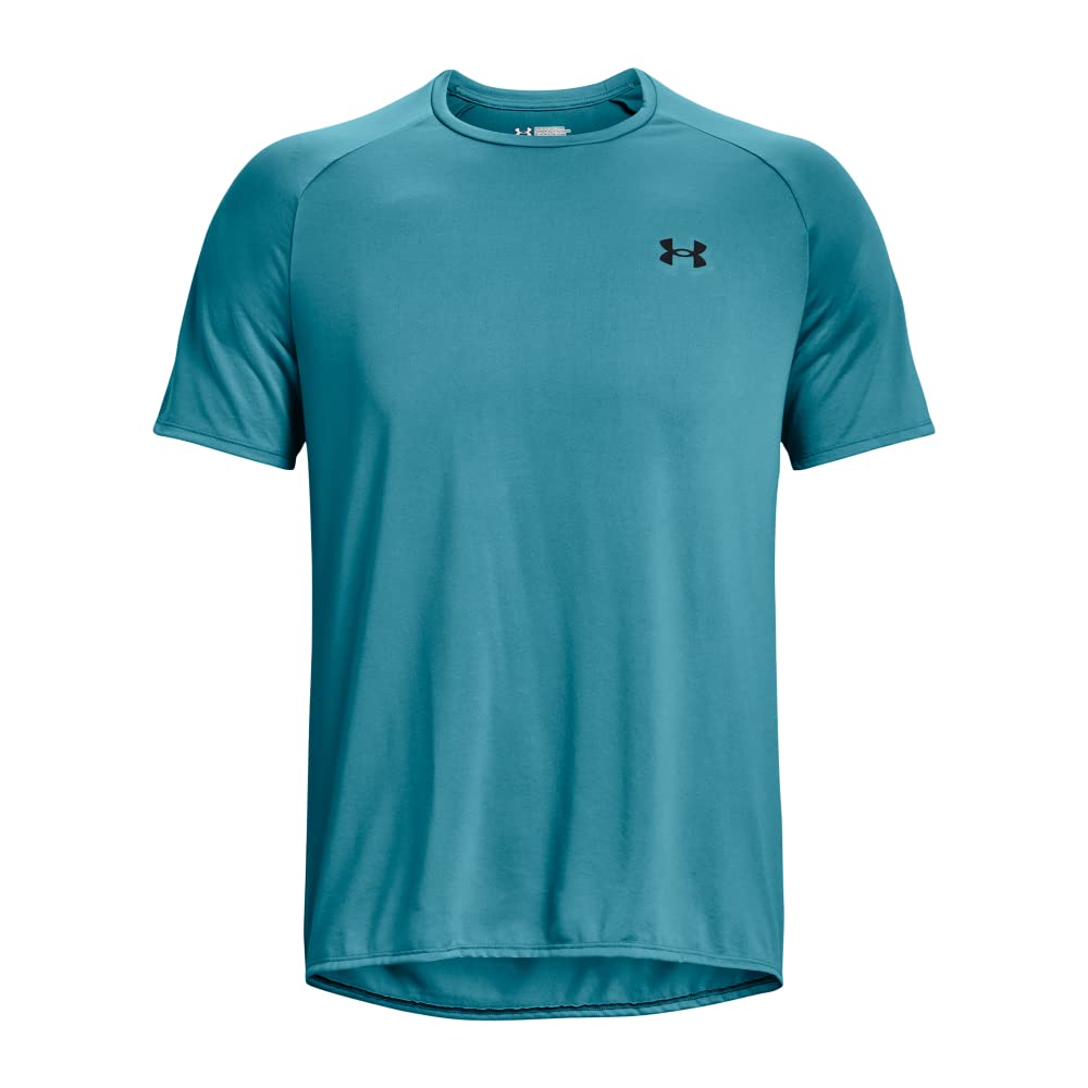 Under Armour Men's Tech 2.0 Short-Sleeve T-ShirtDISC, (433) Glacier Blue / / Black, Large