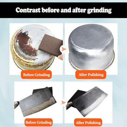 10 Sheets Sanding Blocks, Washable and Reusable Sanding Sponge for Wood Drywall Metal Glass Coarse/Medium/Fine 60/80/120/180/220 Grit Sandpaper Block