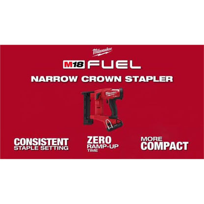 Milwaukee Electric - M18 Fuel 18GA 1/4 Narrow Crown Stapler