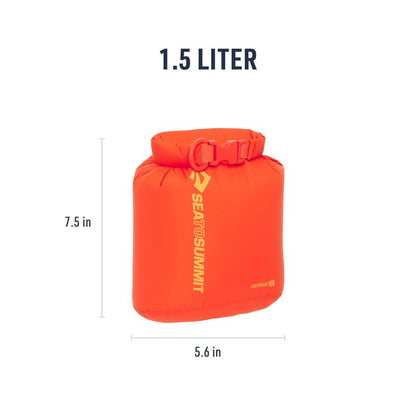 Sea to Summit Lightweight Dry Bag, Multi-Purpose Dry Storage, 1.5 Liter, Spicy Orange
