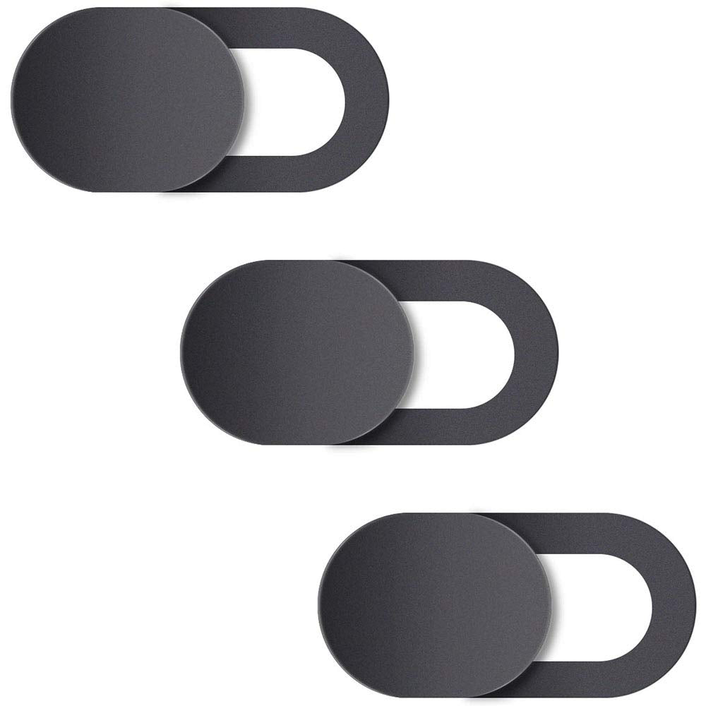 Webcam Cover,3 PCS Camera Cover Slide, Ultra-Thin Webcam Cover Slide Compatible for Laptop Desktops, MacBook, PC, Tablet, Cell Phone and more Accessories -Protect Your Privacy Security (3-Pack)