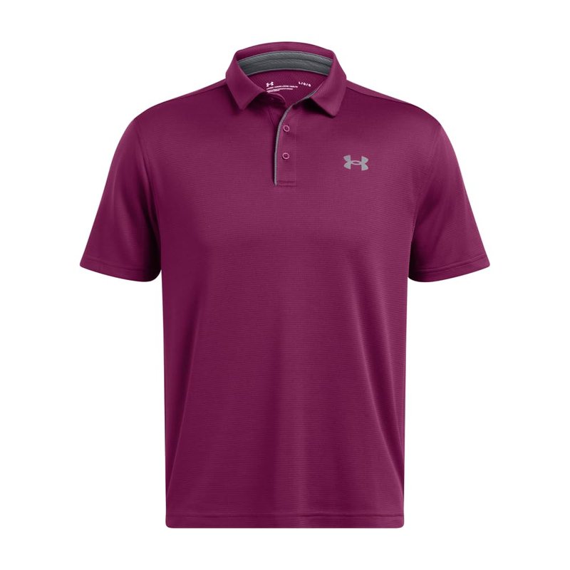 Under Armour Men's Tech Golf Polo, (505) Purple Gemini / / Pitch Gray, Large Tall
