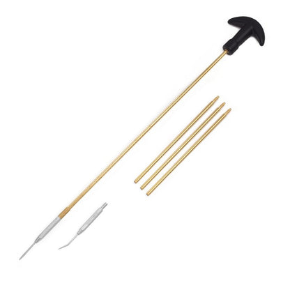 Motanar 177 & .22 Cal Airgun Cleaning Kit with Cotton Mop, Bronze Bore Brush, Brass Jag, Slotted Tips, Nylon Brushes, Brass Cleaning Rod