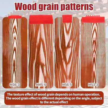 4 Pcs Wood Grain Tool, Natural Wood Grain Maker Wood Graining Tool Wood Grain Painting Tool Wood Stain Brush Texture Art Tools DIY Tools
