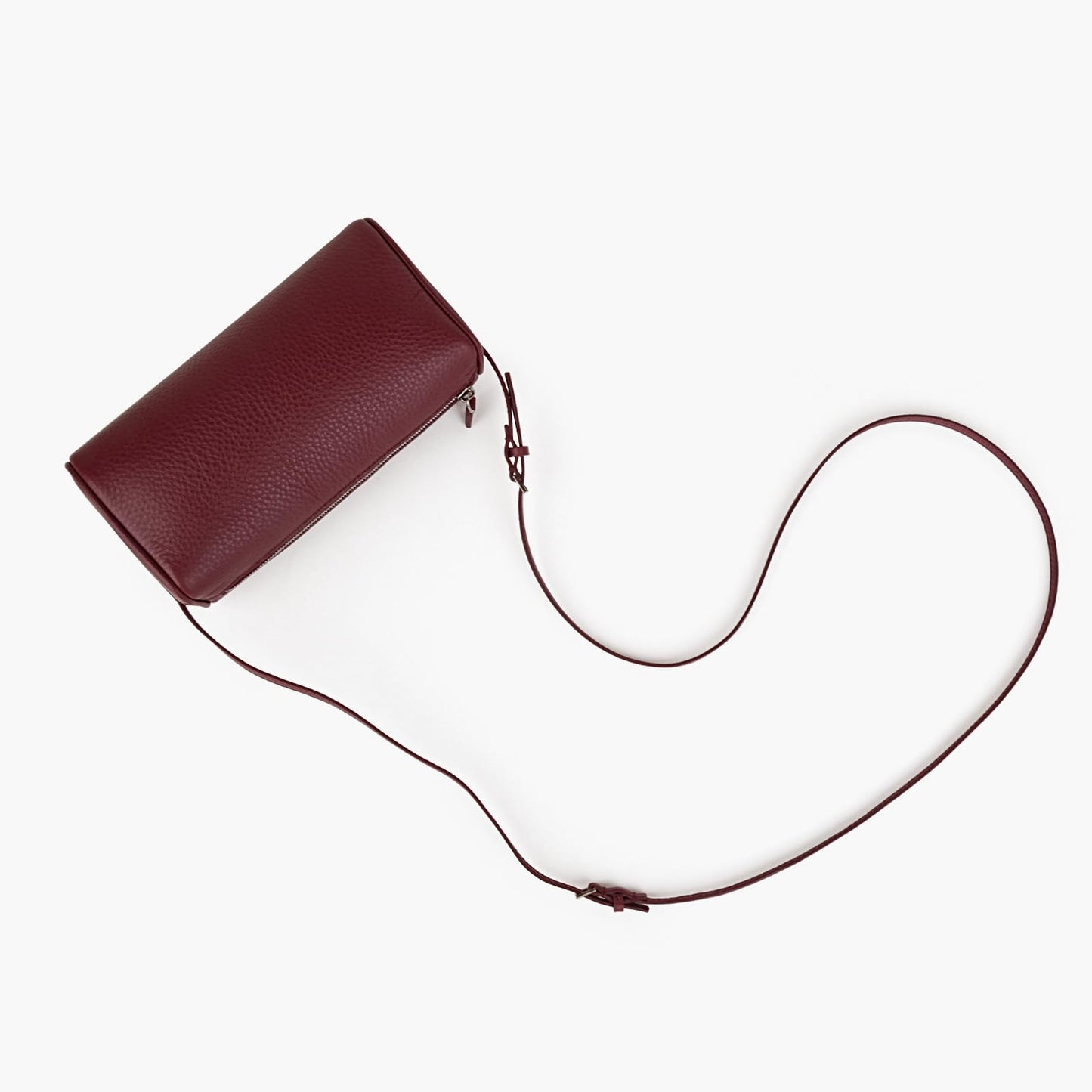 DONNAIN Premium Full-Grained Leather Crossbody Purses for Women, Hobo Bags for Women Crossbody with Adjustable Strap (Bordeaux, Small)