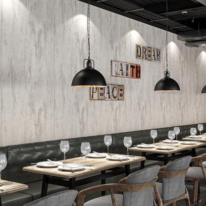 Thick Beige Concrete Wallpaper Peel and Stick Beige Contact Paper for Bedroom Removable Cement Wallpaper Self Adhesive Vinyl Faux Concrete Contact Paper for Walls Kitchen Farmhouse 17.7"x80"