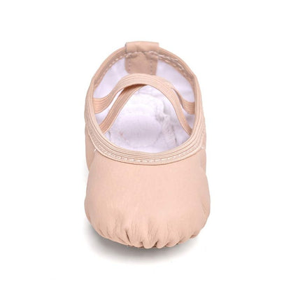 Stelle Ballet Shoes for Girls Toddler Ballet Slippers Soft Leather Boys Dance Shoes for Toddler/Little Kid/Big Kid(Ballet Pink, 5MB)