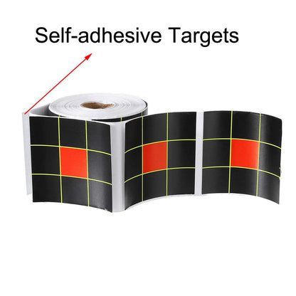 PISTEP Splatter Shooting Targets 3 Inch Reactive Paper Target Stickers 250pcs Self Adhesive Target Roll for Indoor and Outdoor Range - BB Gun, Pellet Gun, Airsoft, Rifle