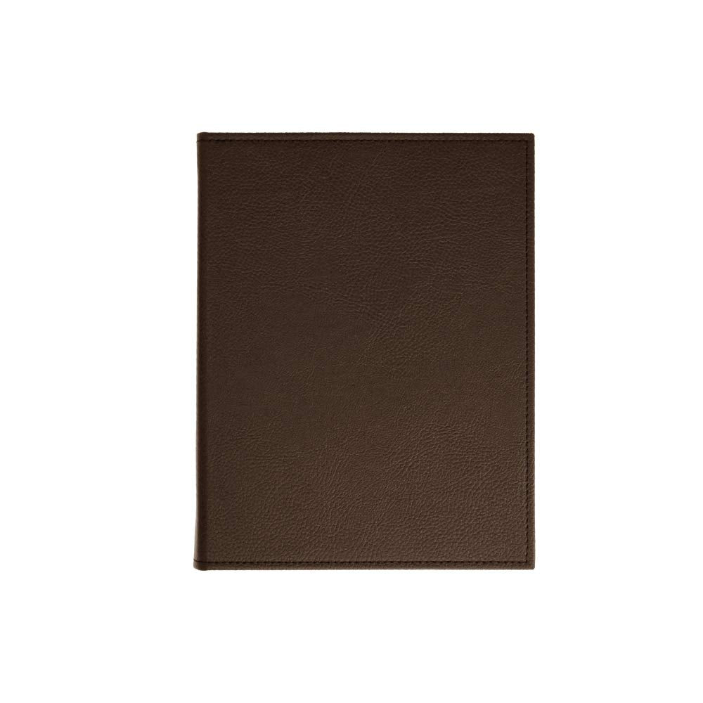 Menu Covers Made of Premium Faux Leather (10-Pack) - 8.5" X 11" - 4 Views - Brown