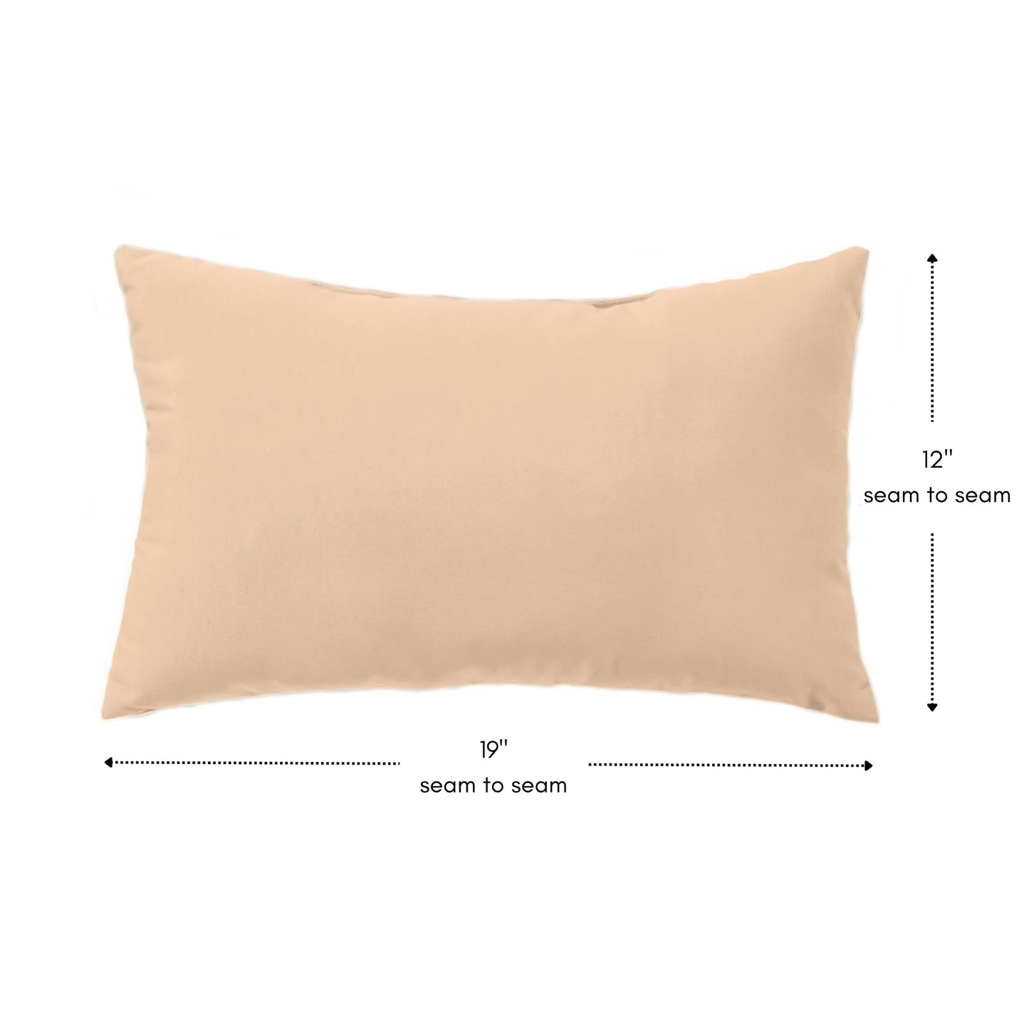 Greendale Home Fashions 2-Pack Outdoor 19x12 inch Rectangle Decorative Throw Pillow, Sanddollar